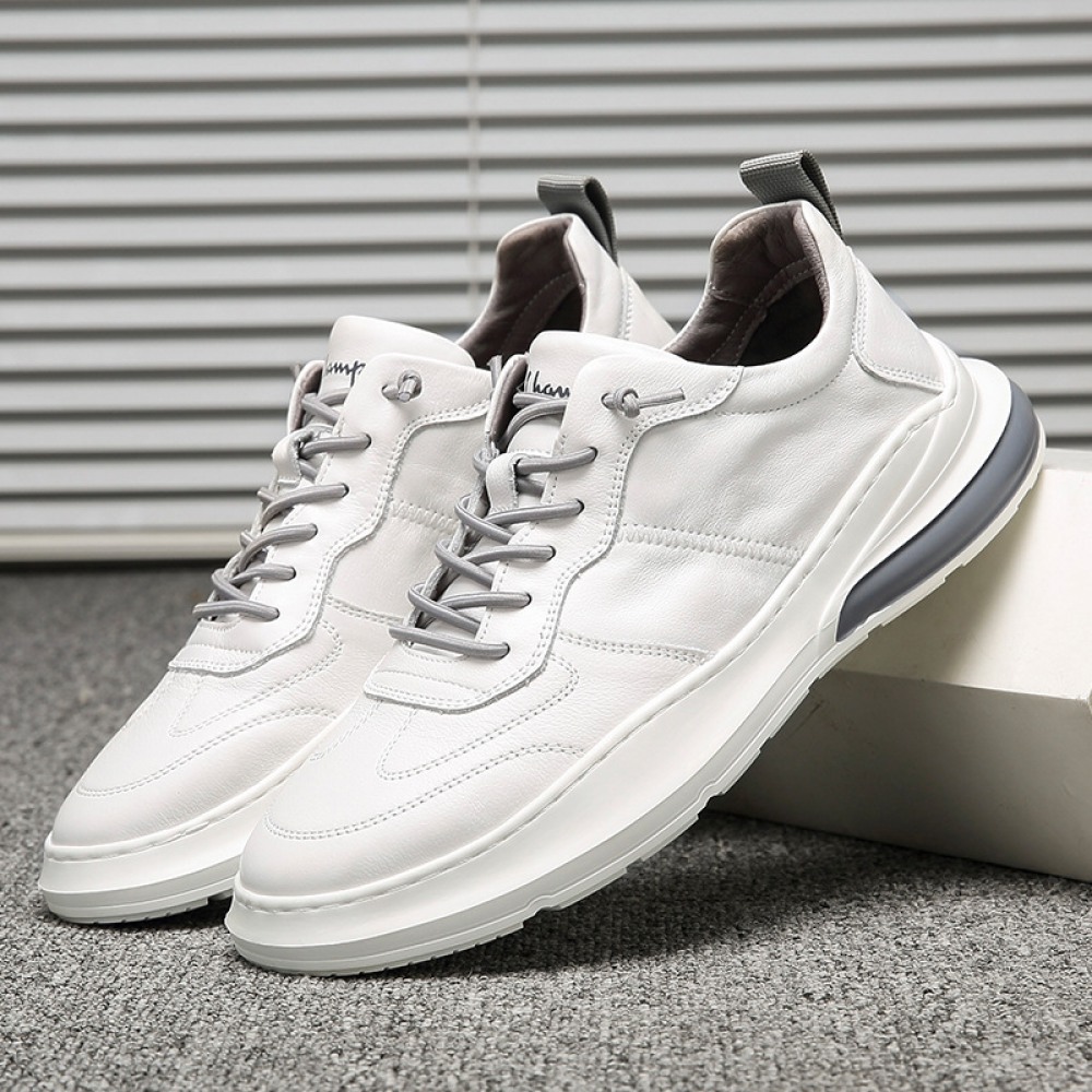 Men's Autumn New Leather Platform Foot Outdoor British Style Casual Shoes